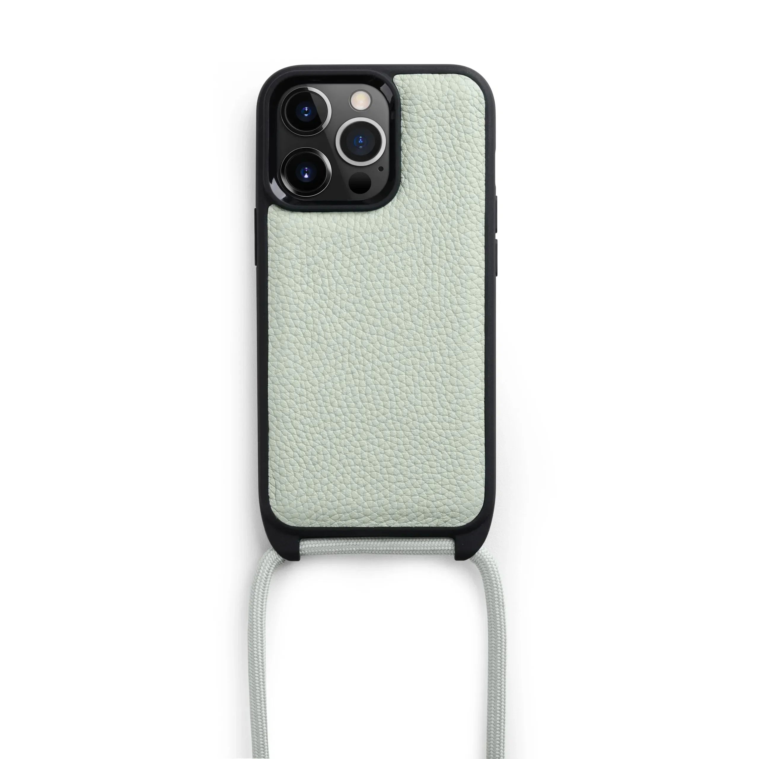 Melkco iPhone 14 Pro Max Strap Series Leather Case - Silver Grey - Tashqila Melkco iPhone 14 Pro Max Strap Series Leather Case - Silver Grey - Tashqila